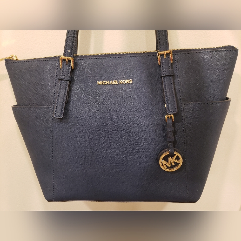 Michael Kors Blue Tote Bag